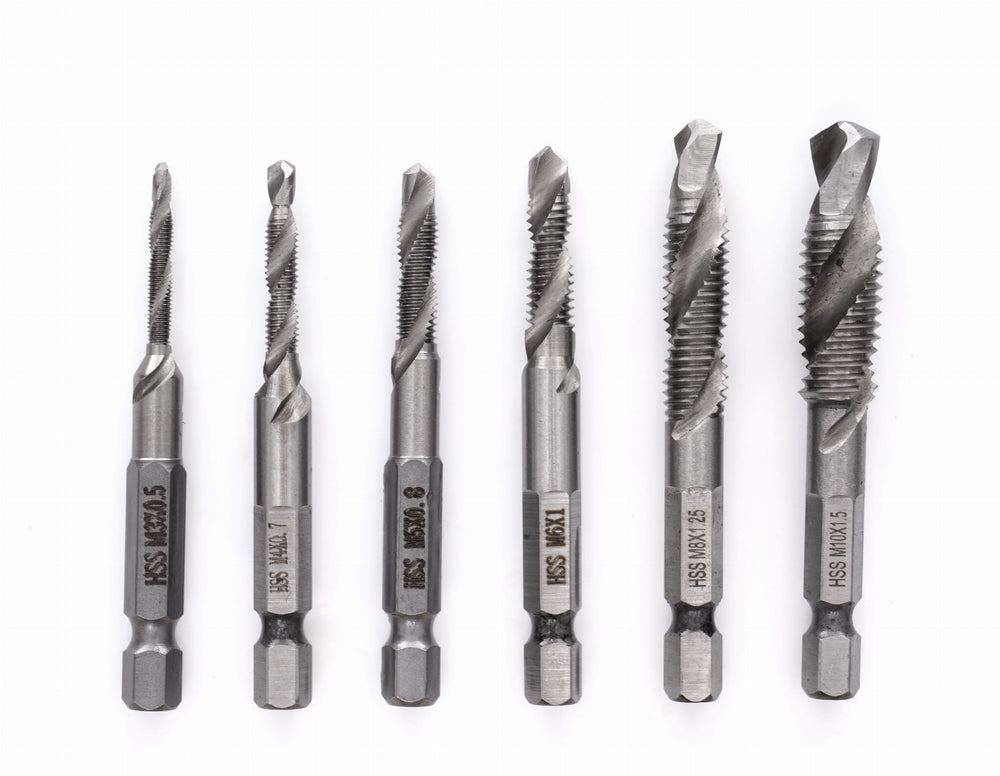 Set Burghie cu Tarod 6 buc HSS M3-M10, Kraft&Dele KD980