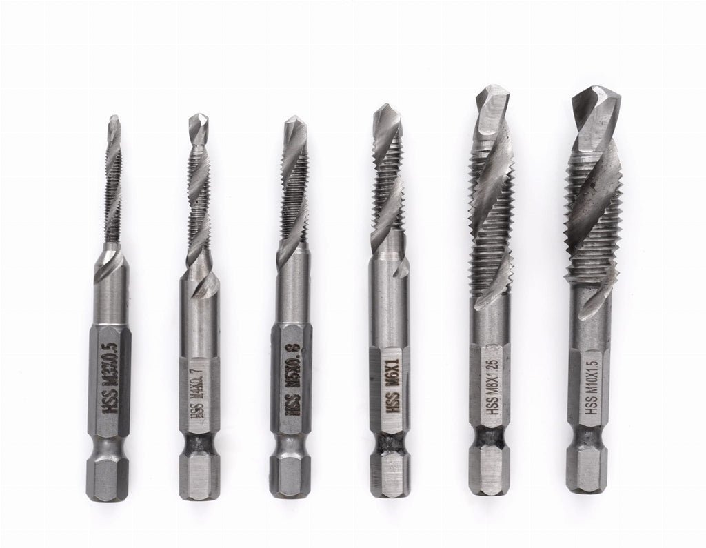 Set Burghie cu Tarod 6 buc HSS M3-M10, Kraft&Dele KD980