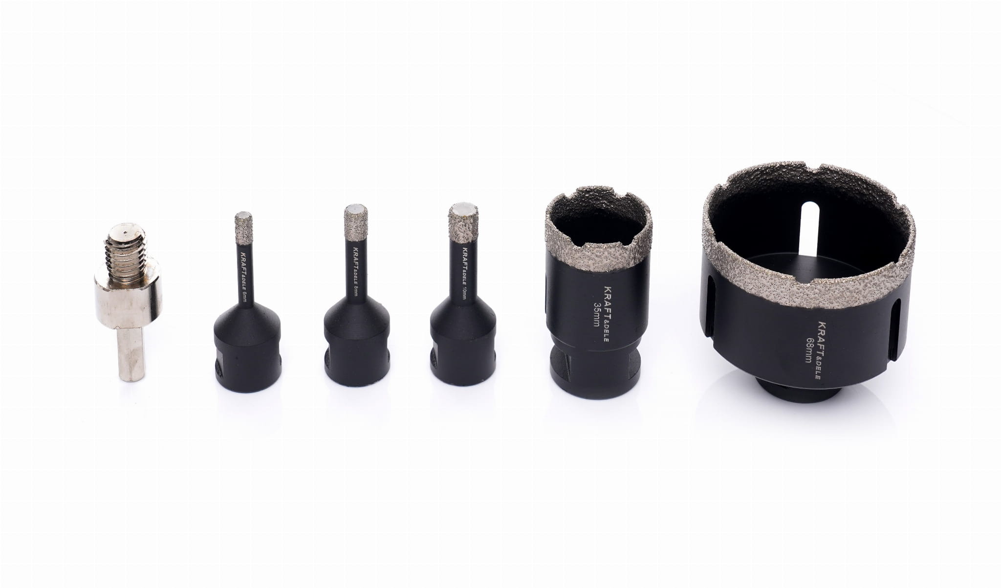 Set Carote Diamantate in Valiza M14 6 , 8 , 10 , 35 , 68 , 5 Buc, Kraft&Dele KD11226