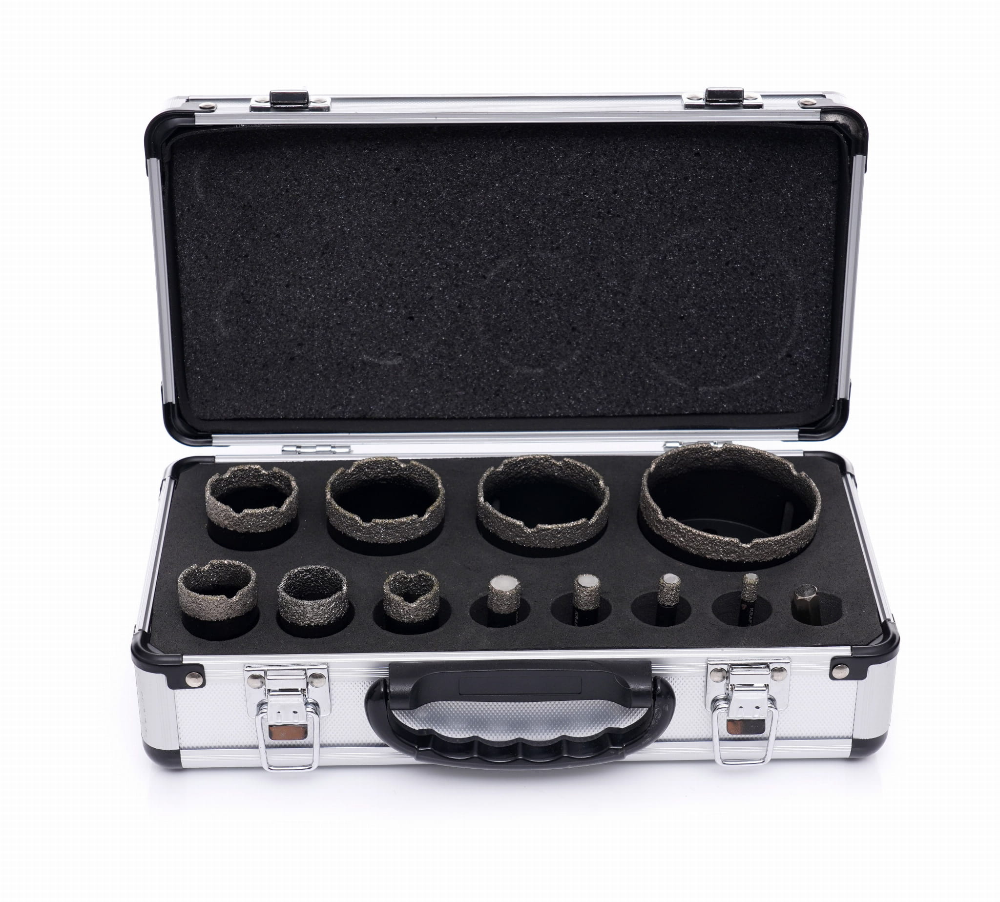 Set Carote Diamantate 12 Buc 6-68mm M14 Valiza, Kraft&Dele KD11227
