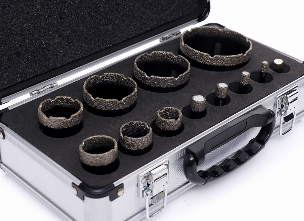 Set Carote Diamantate in Valiza M14 6- 68 , 12 Buc, Kraft&Dele KD11227