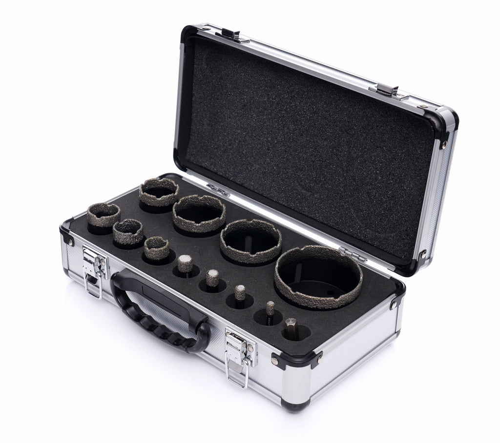 Set Carote Diamantate in Valiza M14 6- 68 , 12 Buc, Kraft&Dele KD11227