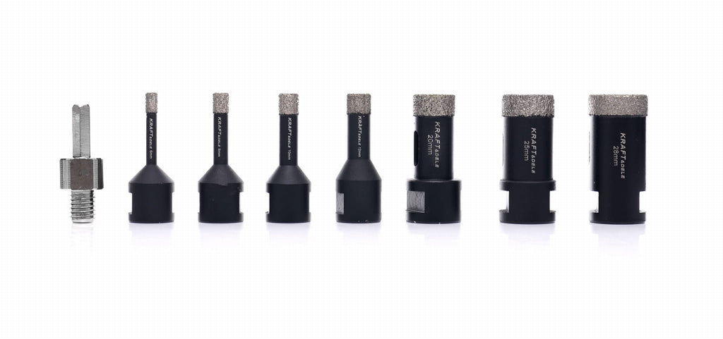 Set Carote Diamantate in Valiza M14 6- 68 , 12 Buc, Kraft&Dele KD11227