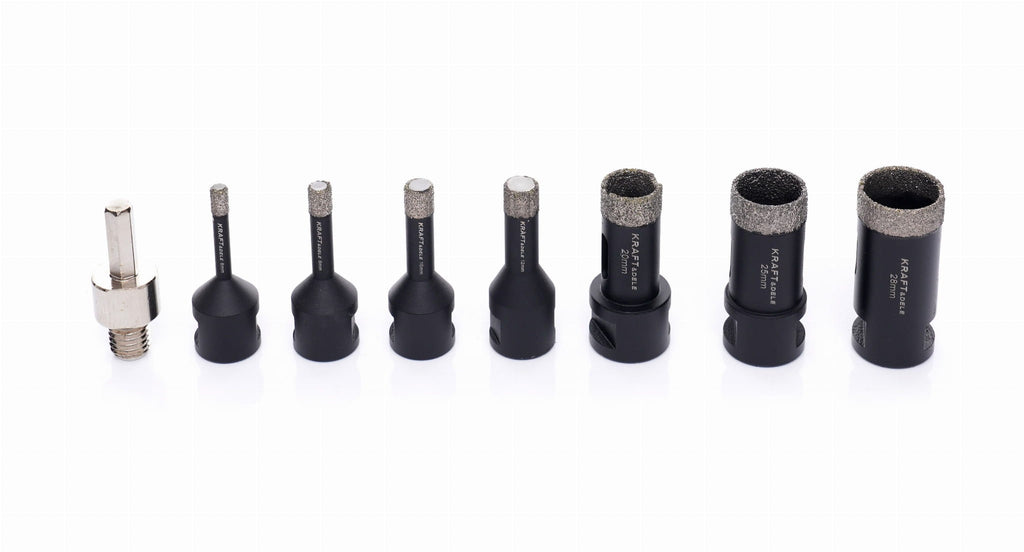 Set Carote Diamantate in Valiza M14 6- 68 , 12 Buc, Kraft&Dele KD11227