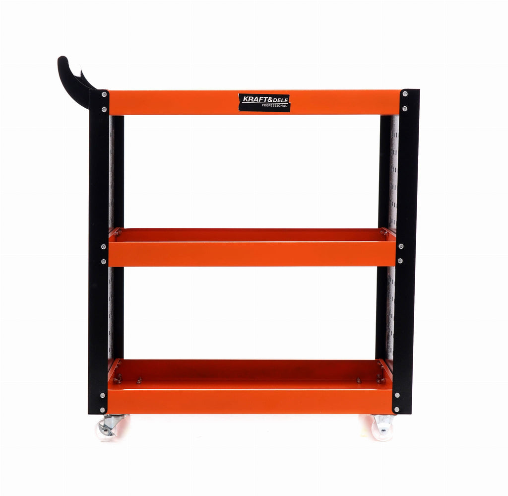 Carucior de Atelier cu Roti 3 Rafturi, Kraft&Dele KD365
