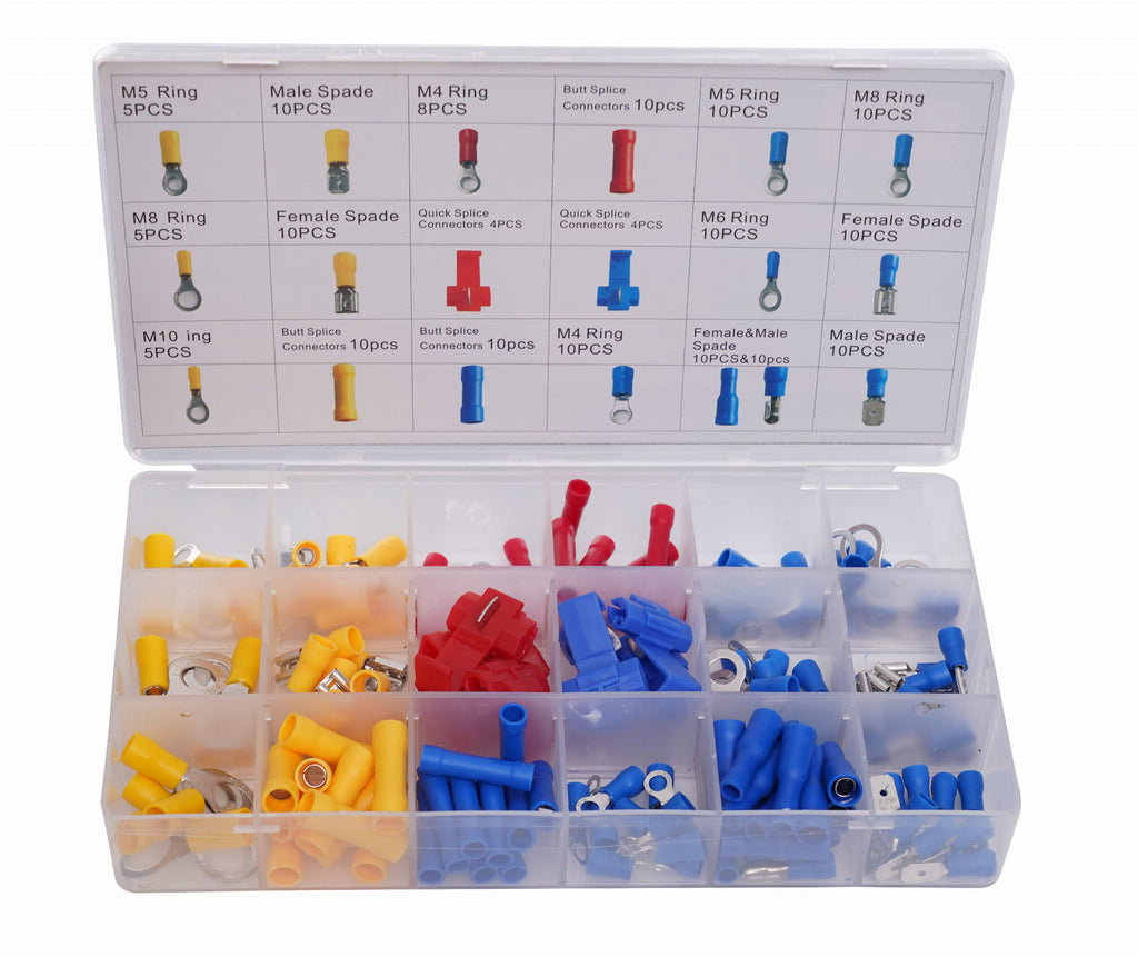 Set Conectori Izolati 160 Buc 1.25-5.5 mm², Kraft&Dele KD10487