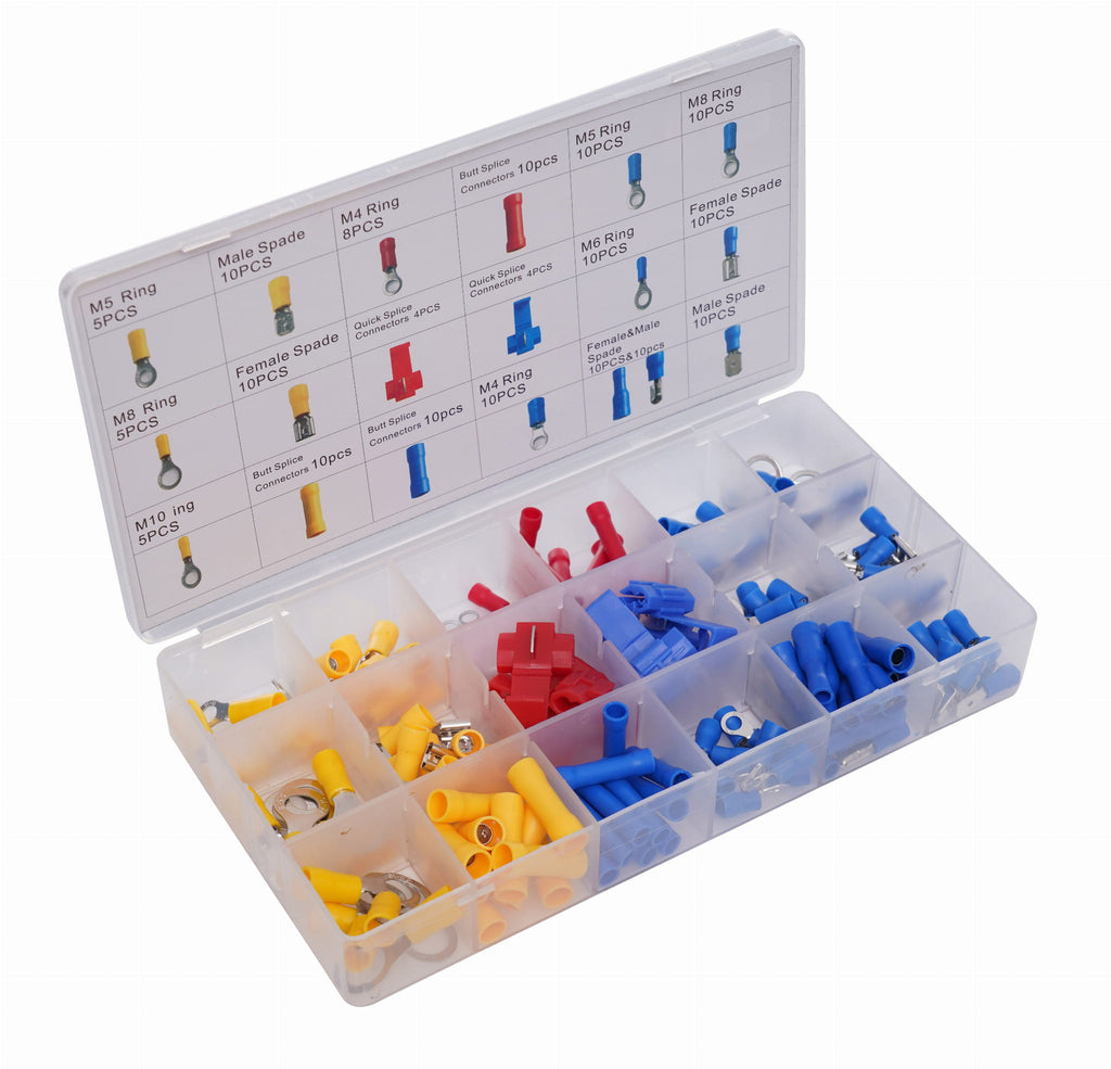 Set de Conectori Izolati 160 Buc, Kraft&Dele KD10487