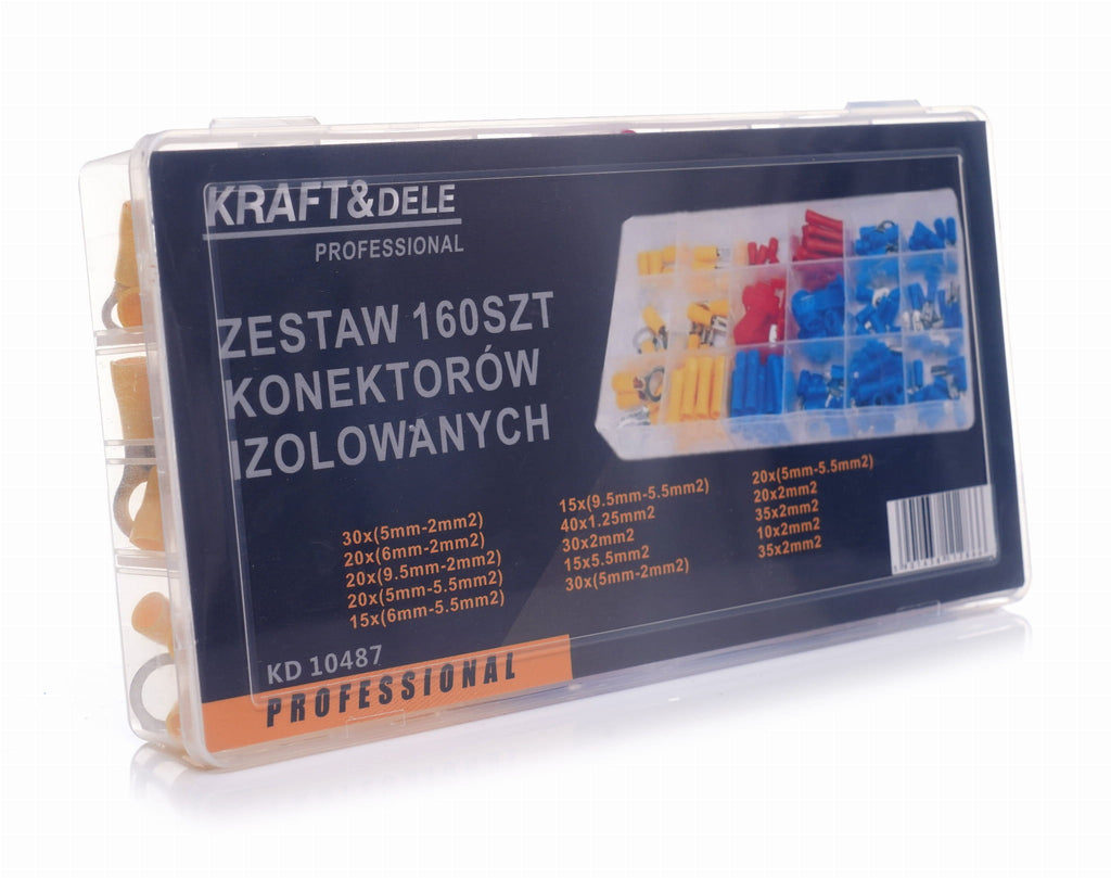 Set de Conectori Izolati 160 Buc, Kraft&Dele KD10487