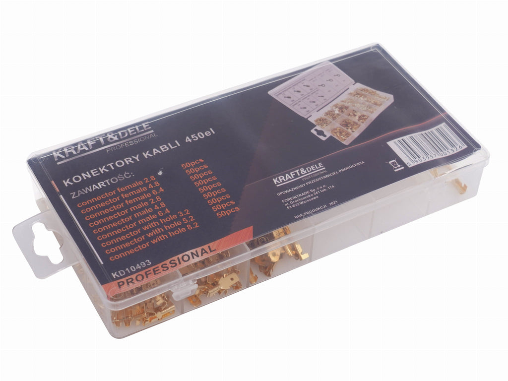 Set Conectori Auto 450 Bucati, Kraft&Dele KD10493