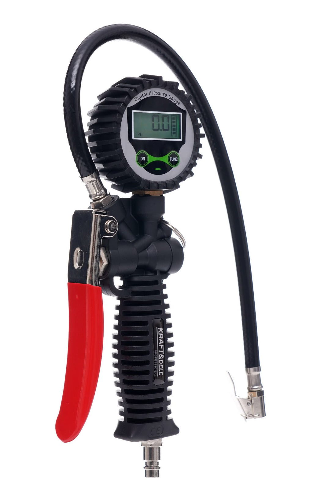 Pistol de Umflat Roti cu Furtun si Manometru LCD, Kraft&Dele KD1366