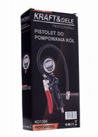Pistol de Umflat Roti cu Furtun si Manometru LCD, Kraft&Dele KD1366