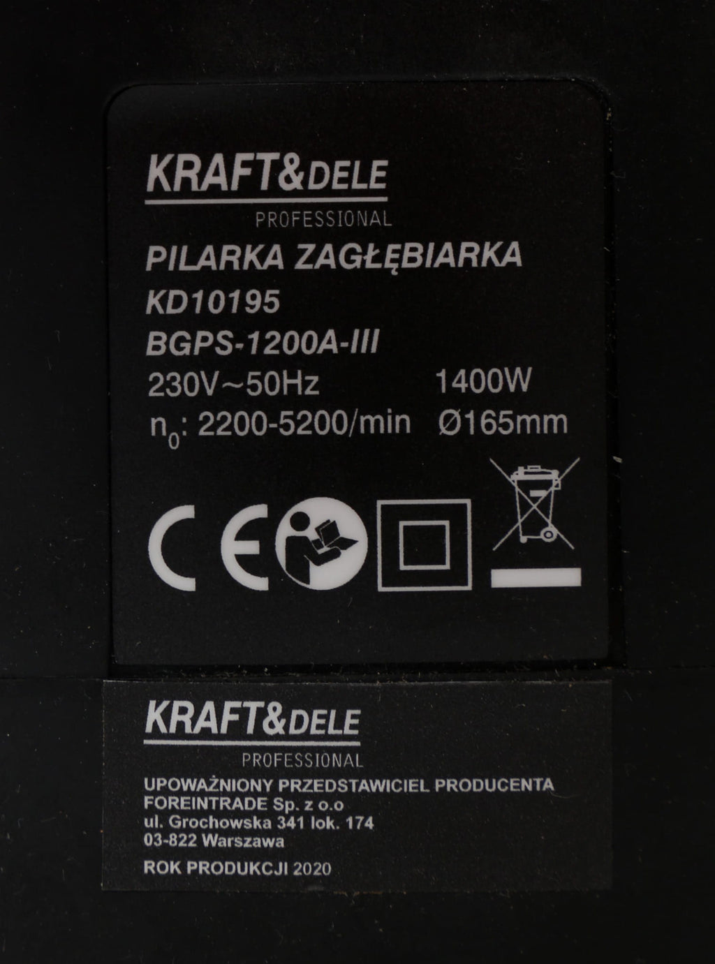 Ferastrau Circular cu Sina 1400W, Kraft&Dele KD10195