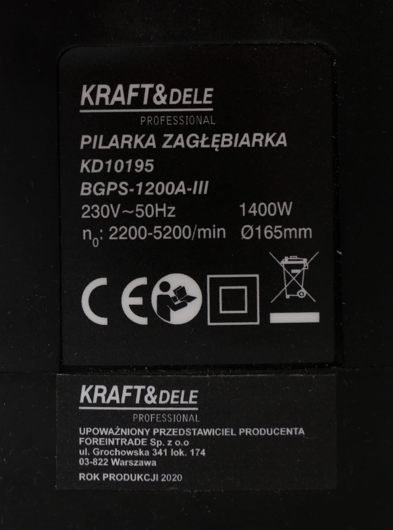 Ferastrau Circular cu Sina 1400W, Kraft&Dele KD10195