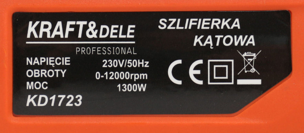 Polizor Unghiular 1300W , Variator Turatie, Kraft&Dele KD1723