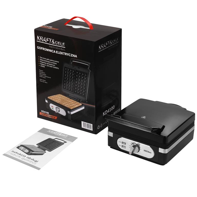 Aparat de Copt Vafe 2000W, Kraft&Dele KD4100