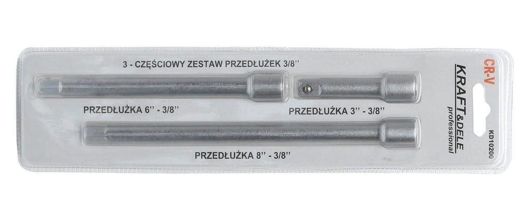 Prelungitoare 3 Bucati 3/8", Kraft&Dele KD10234