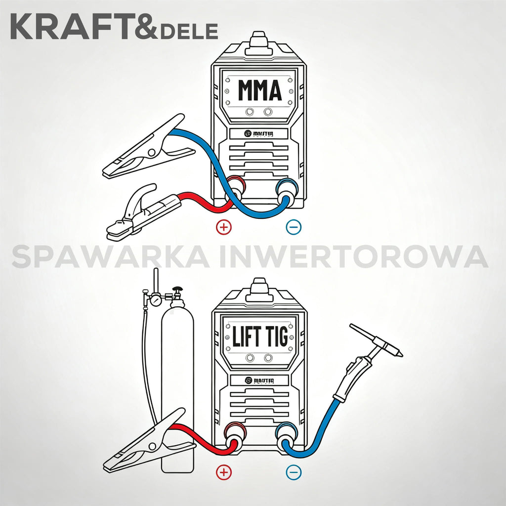 Aparat Sudura Invertor MMA TIG Lift Pulse 330A, Kraft&Dele KD3430