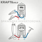 Aparat Sudura Invertor MMA TIG Lift Pulse 330A, Kraft&Dele KD3430