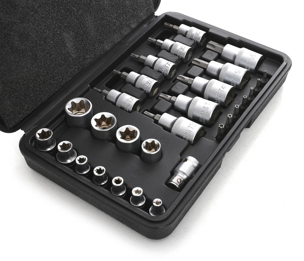 Set Biti si Tubulare Torx 30 Bucati, Kraft&Dele KD10242