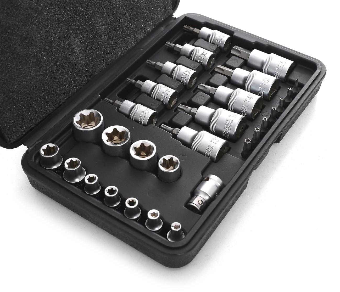Set Biti si Tubulare Torx 30 Bucati, Kraft&Dele KD10242