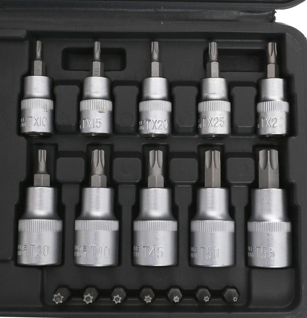 Set Biti si Tubulare Torx 30 Bucati, Kraft&Dele KD10242