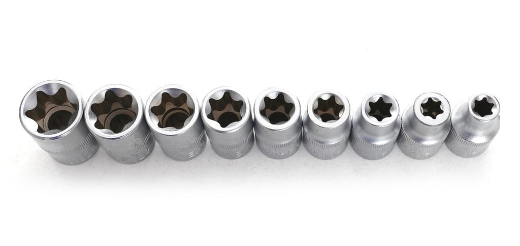 Set Tubulare Torx 9 Bucati Valiza, Kraft&Dele KD10227