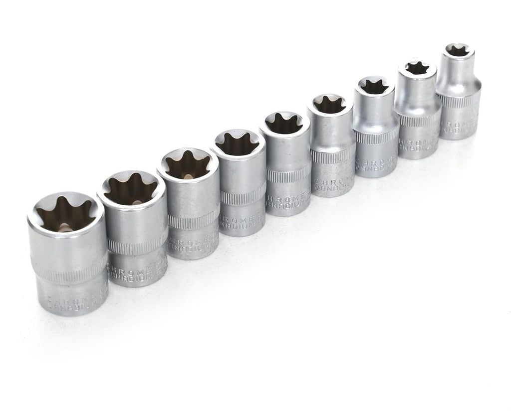 Set Tubulare Torx 9 Bucati Valiza, Kraft&Dele KD10227