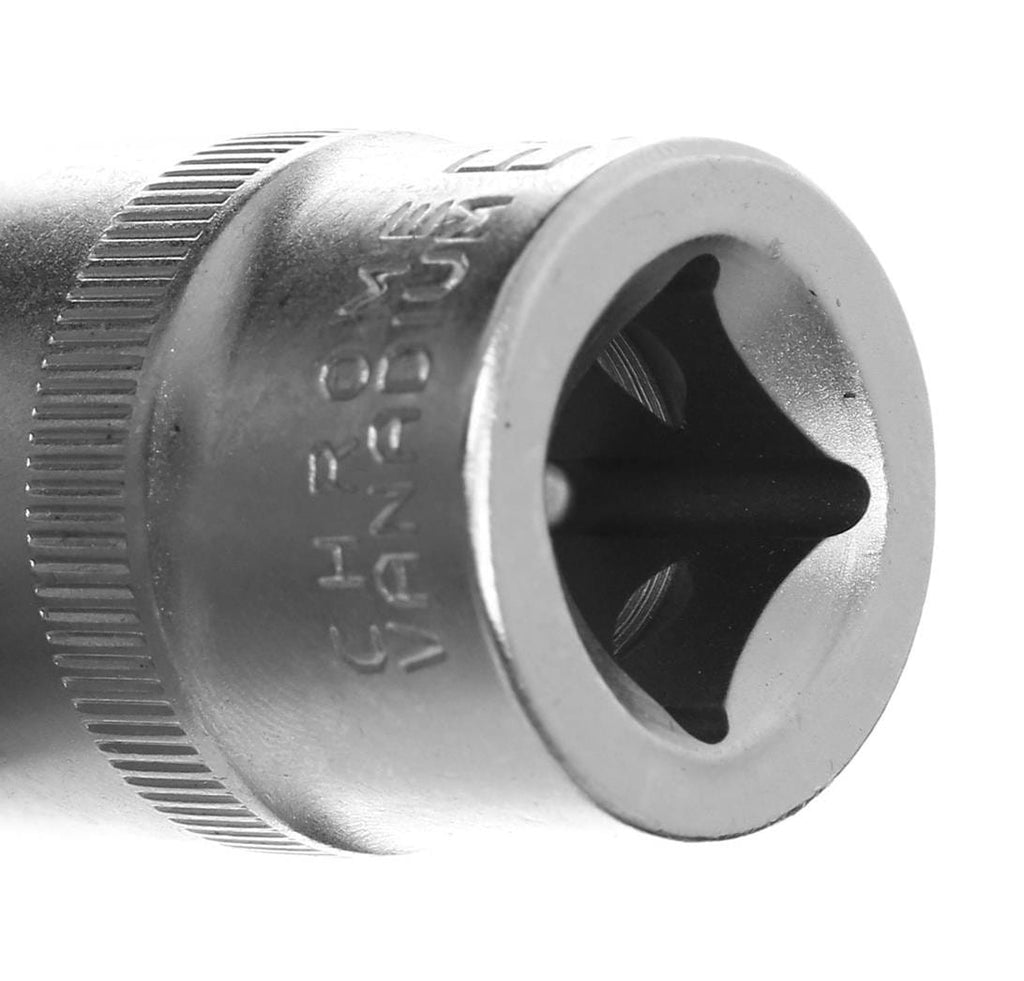 Set Tubulare Torx 9 Bucati Valiza, Kraft&Dele KD10227