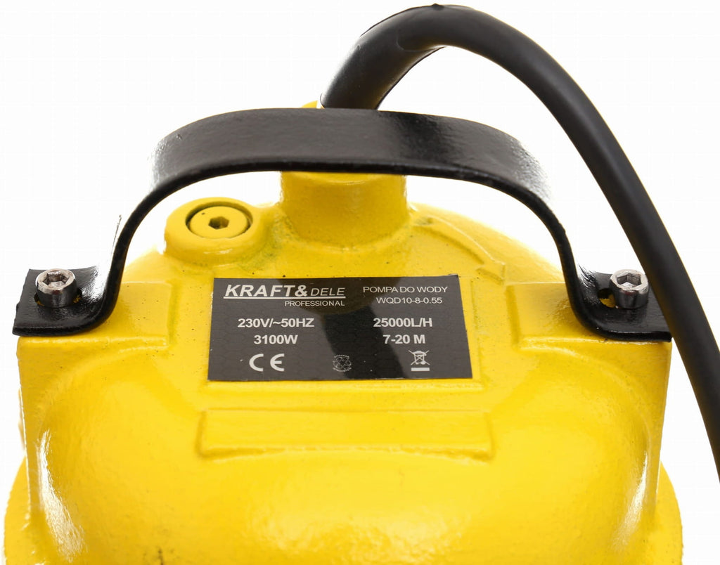 Pump Submersibila de Apa cu Tocator si Plutitor 3100W, Kraft&Dele KD761