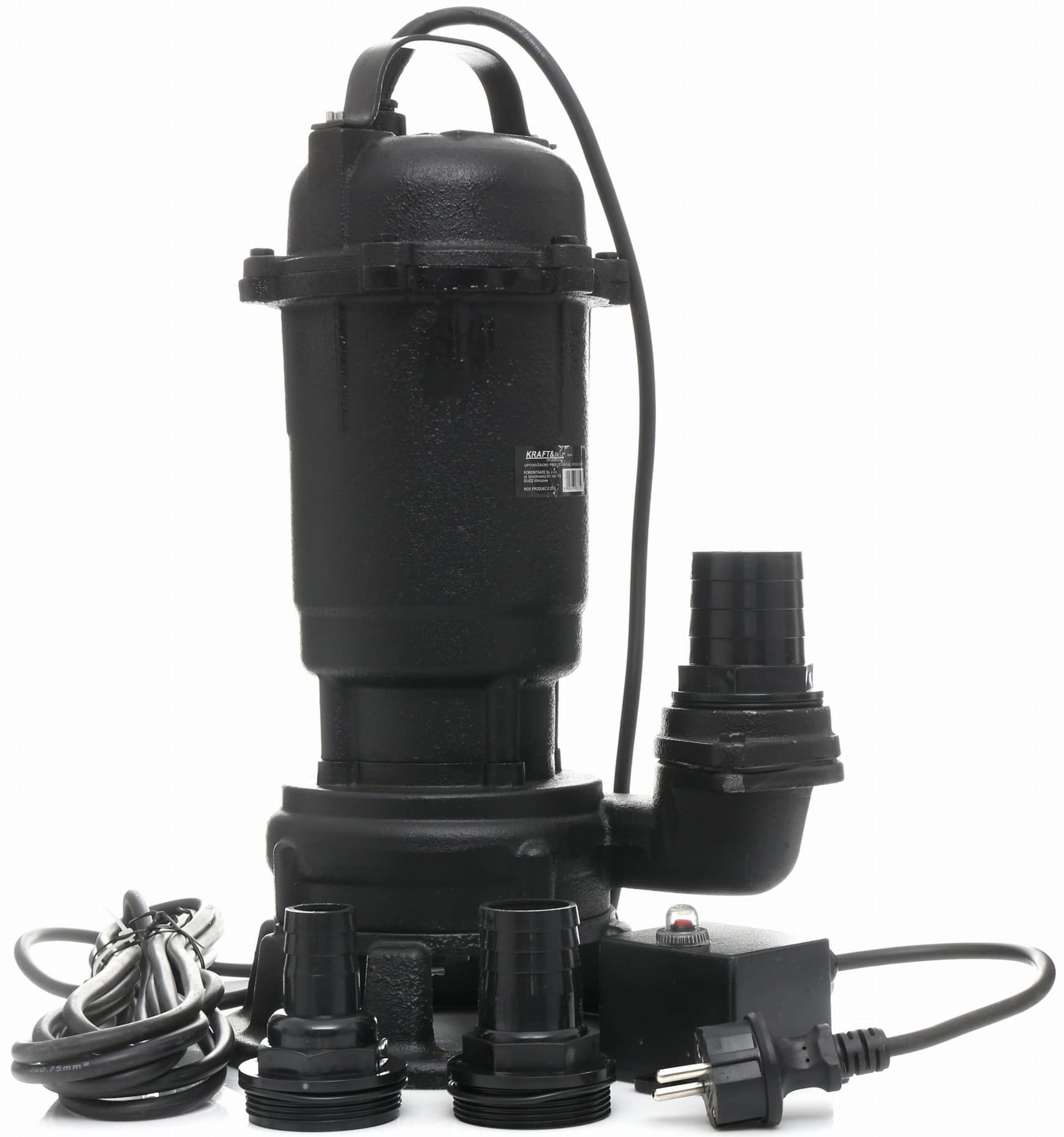 Pompa Apa Murdara Submersibila cu Tocator 3200W 230V 416L/min, Kraft&Dele KD764