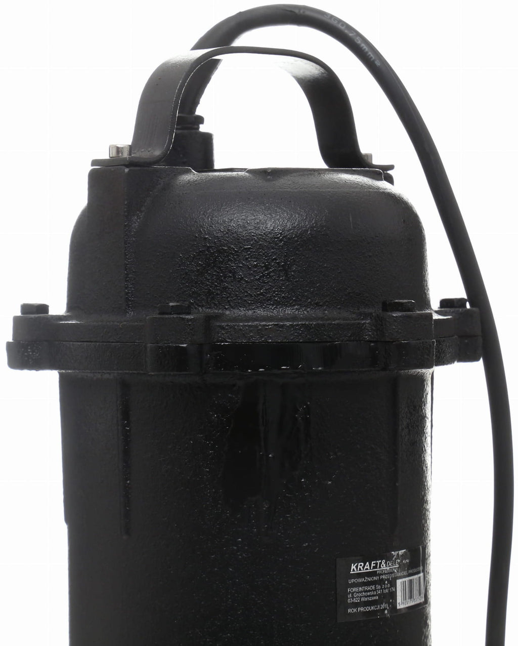 Pump Apa Murdara cu Tocator si Solenoid 230V, 3200W, Debit 416l/min, H Refulare 20m, Submersibila, Kraft&Dele KD764