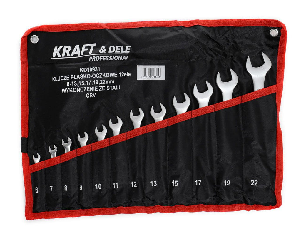 Set de Chei Combinate, 12 Piese 6-22 mm, Kraft&Dele KD10931