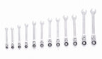 Chei Combinate Fixe-inelare cu Clichet Articulate 12 Bucati, Kraft&Dele KD10947