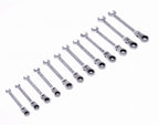 Chei Combinate Fixe-inelare cu Clichet Articulate 12 Bucati, Kraft&Dele KD10947
