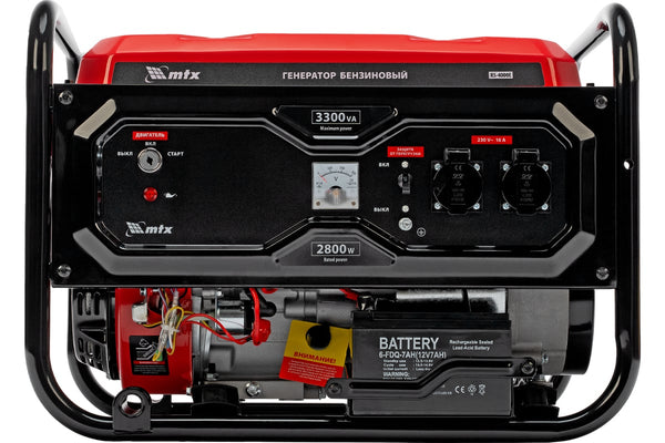 Generator pe benzina RS-4000E, 3,3 kW, 230V, pornire electrica// MTX 946125