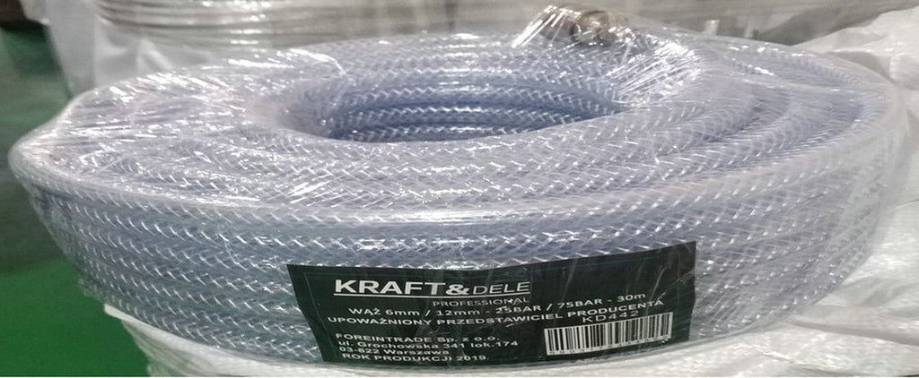 Furtun Pneumatic Ranforsat 12mm 30m, Kraft&Dele KD442
