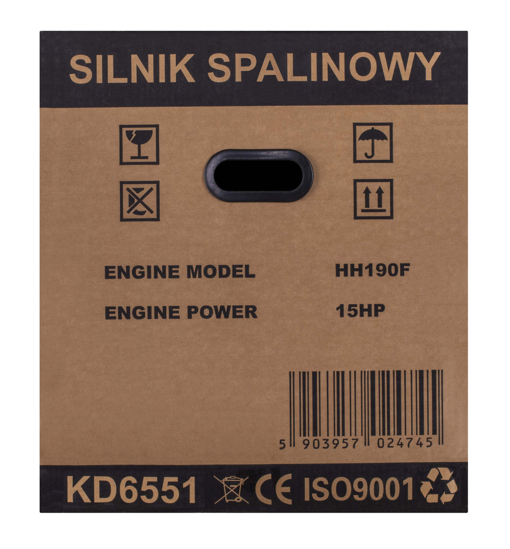 Motor Termic Benzina 15CP 420cm3 Ax 25mm Pornire Manuala, Kraft&Dele KD6551 16