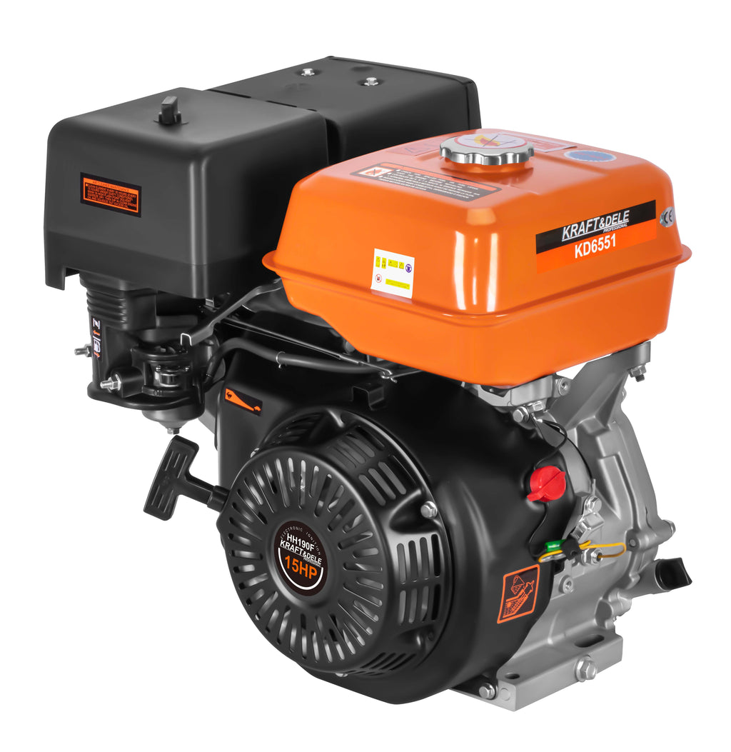 Motor Termic Benzina 15CP 420cm3 Ax 25mm Pornire Manuala, Kraft&Dele KD6551