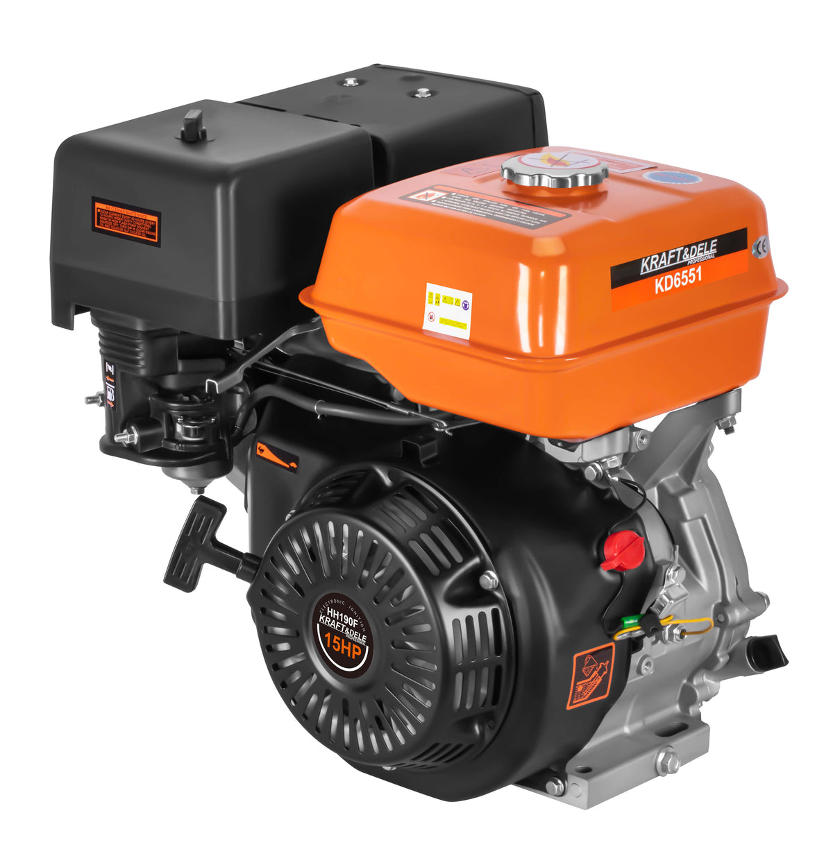 Motor Termic Benzina 15CP 420cm3 Ax 25mm Pornire Manuala, Kraft&Dele KD6551