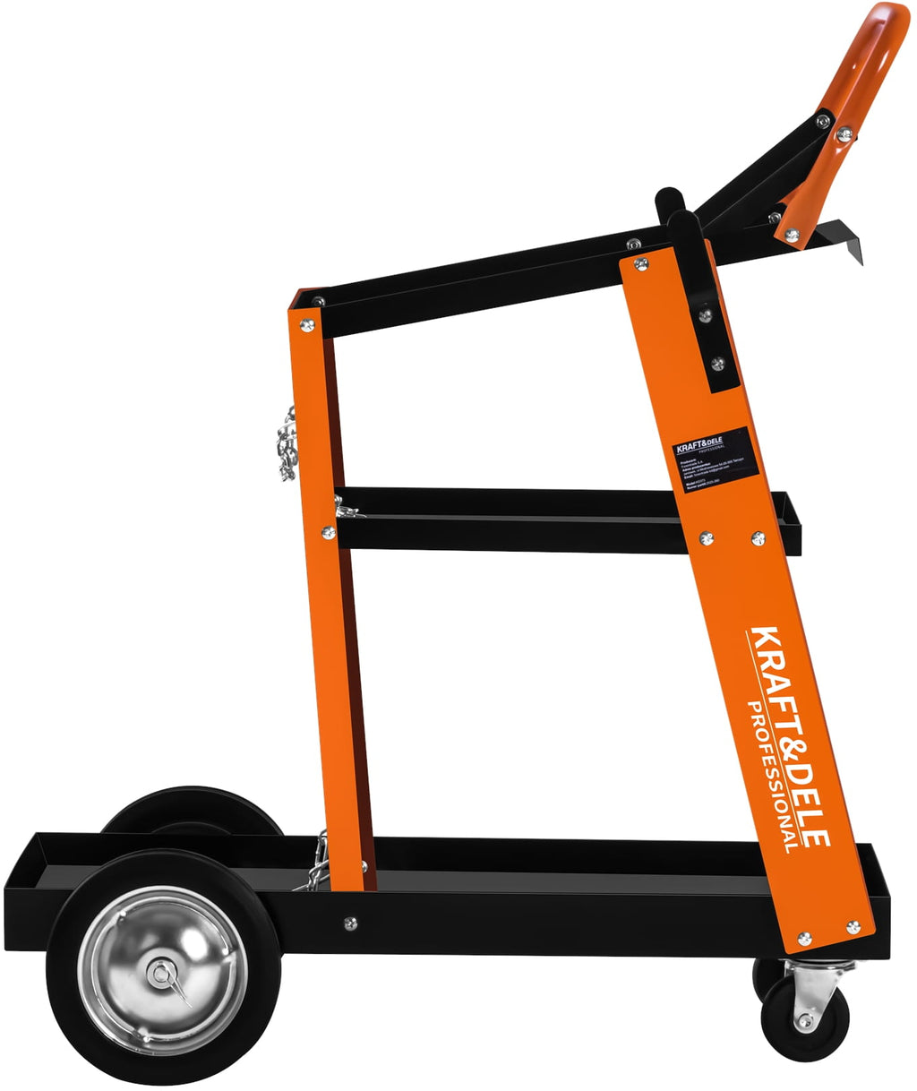 Carucior Sudura 75kg capacitate, 3 rafturi, Kraft&Dele KD373 - imaginea 7