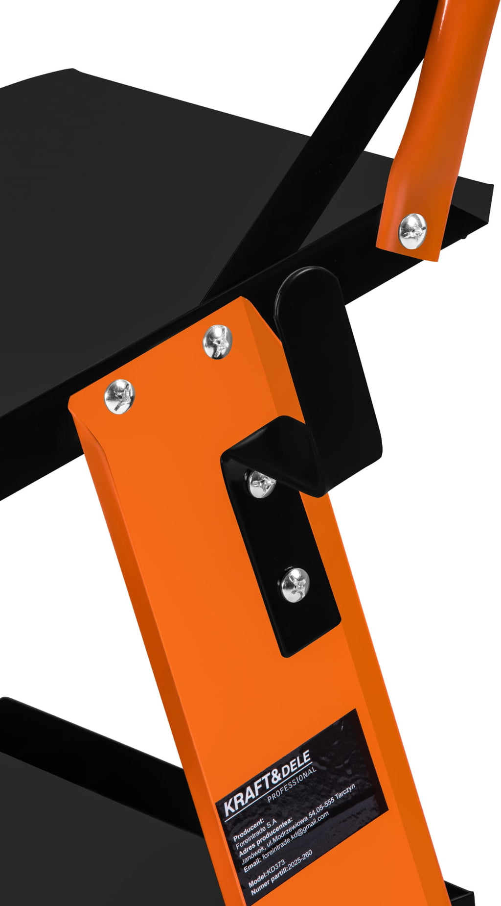 Carucior Sudura 75kg capacitate, 3 rafturi, Kraft&Dele KD373 - imaginea 9