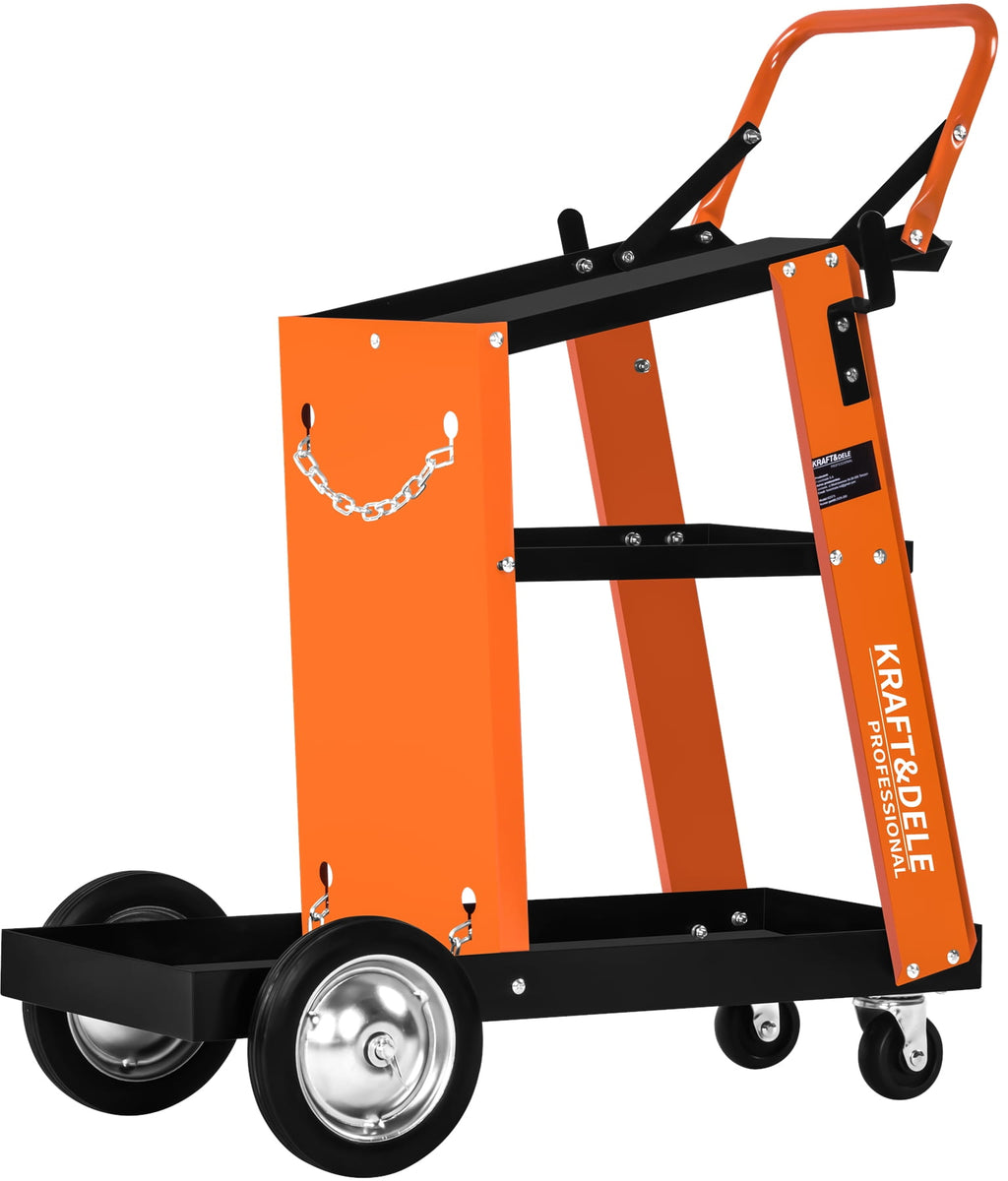 Carucior Sudura 75kg capacitate, 3 rafturi, Kraft&Dele KD373