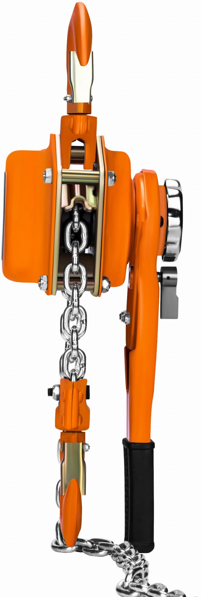 Troliu Manual cu Lant 750kg , 2 m, Kraft&Dele KD3503