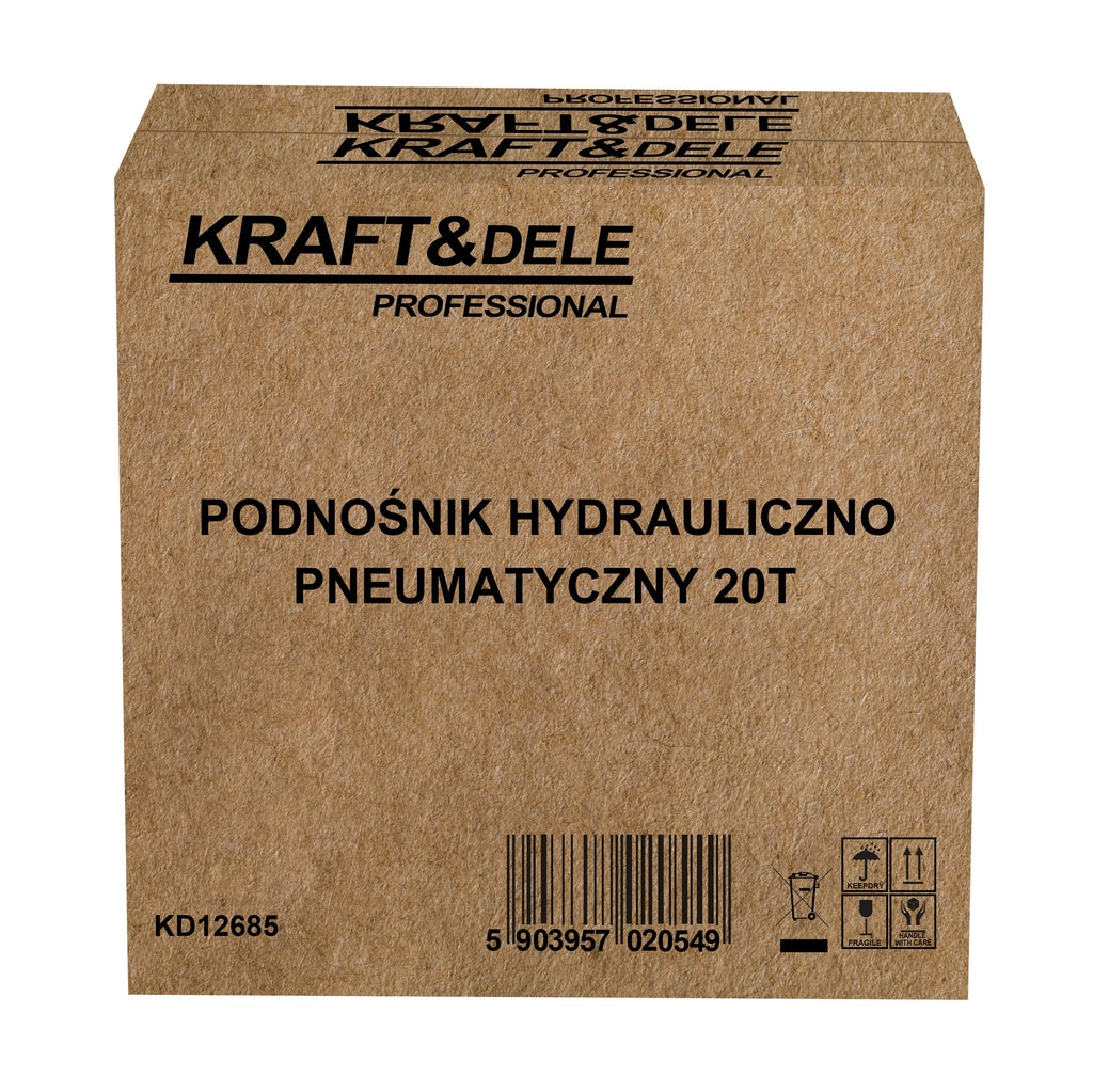 Cric Hidraulic Pneumatic 20t 260-510mm 0.8-0.95 MPa, Kraft&Dele KD12685 12
