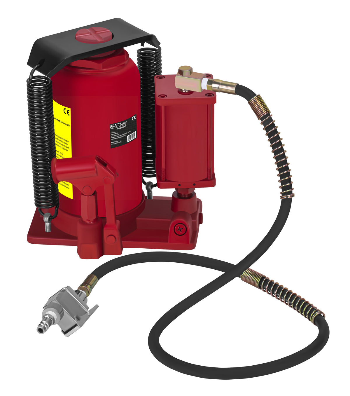 Cric Hidraulic Pneumatic 20t 260-510mm 0.8-0.95 MPa, Kraft&Dele KD12685 4