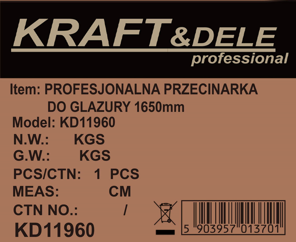 Masina de Taiat Gresie si Faianta 1650mm, Kraft&Dele KD11960
