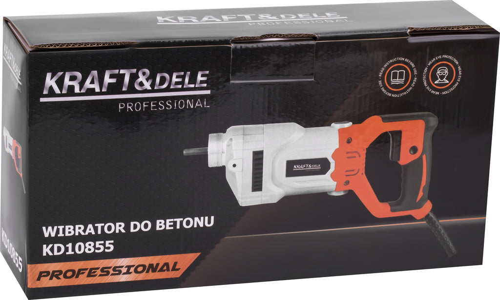 Vibrator Beton 1300W 230V 4000/min, Kraft&Dele KD10855 - imaginea 13