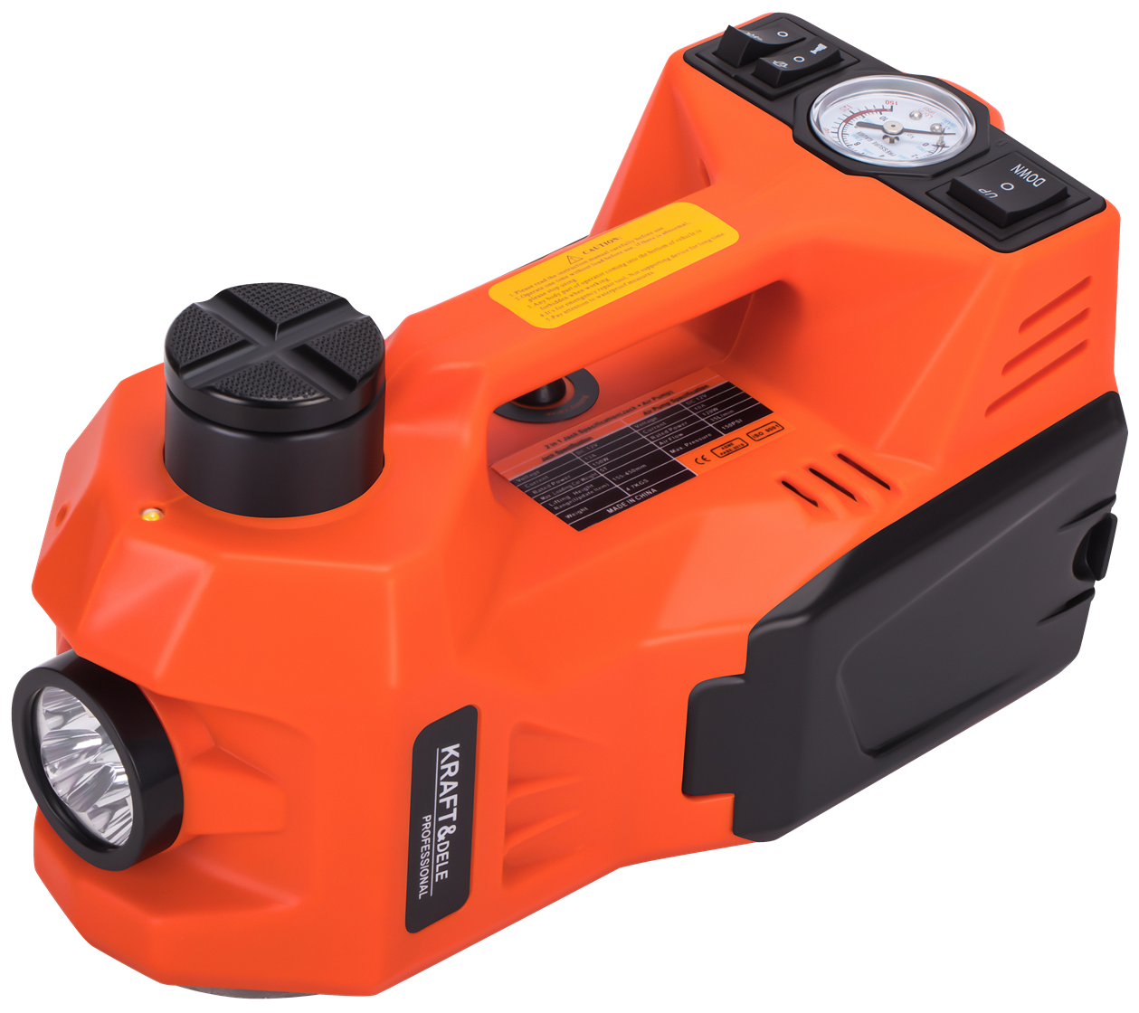 Cric Auto Electric cu Compresor 2in1 5t 12V 150W, Kraft&Dele KD1367