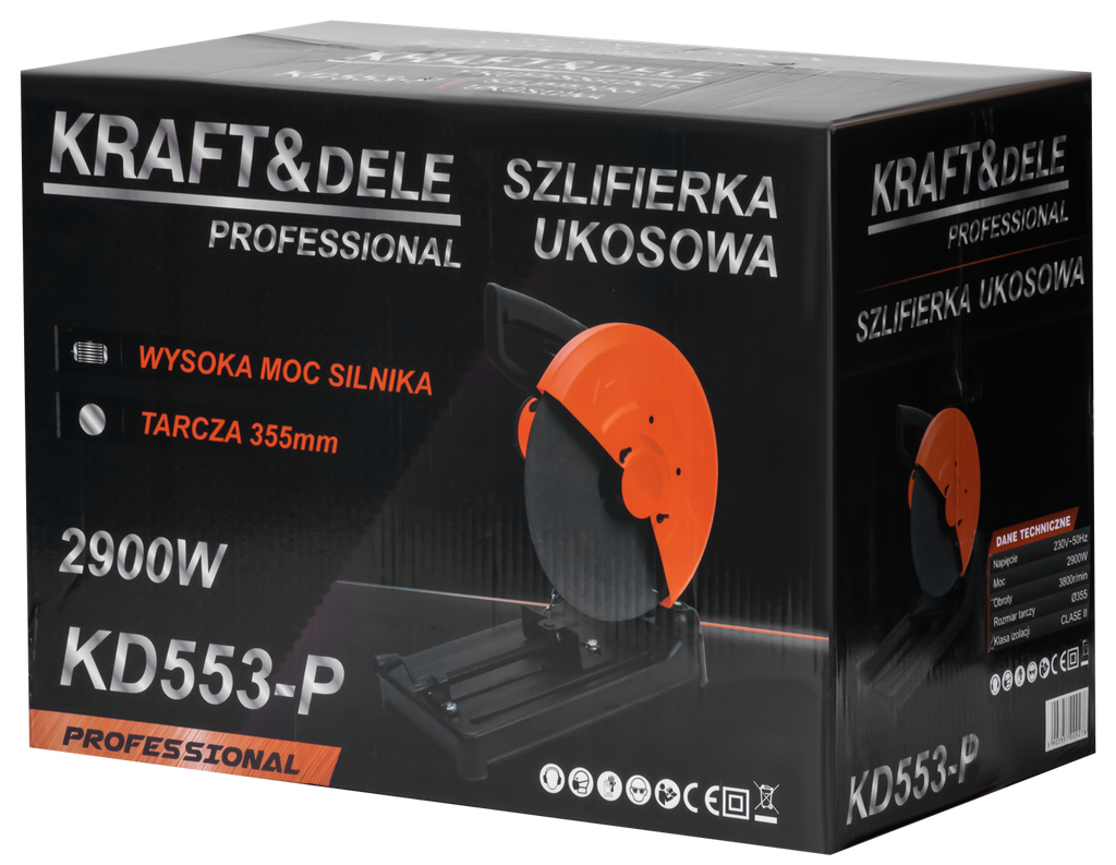 Masina de Taiat Metal 2900W , 355mm, Kraft&Dele KD553-P