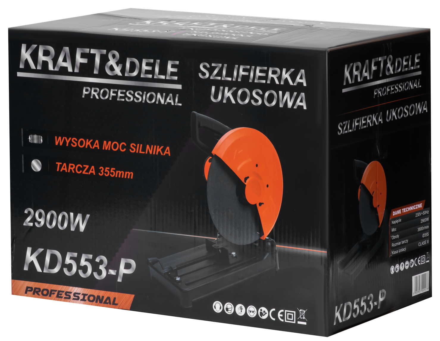 Masina de Taiat Metal 2900W , 355mm, Kraft&Dele KD553-P